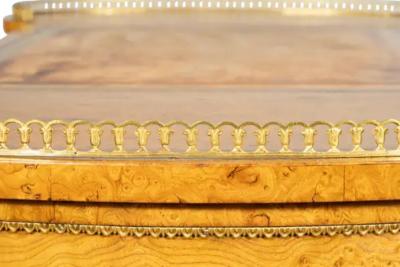 William IV Burl Elm Writing Table