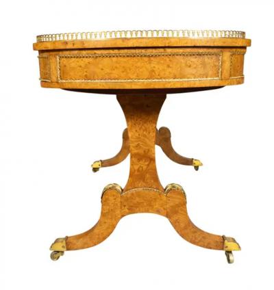 William IV Burl Elm Writing Table