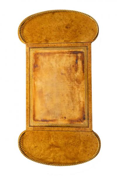 William IV Burl Elm Writing Table