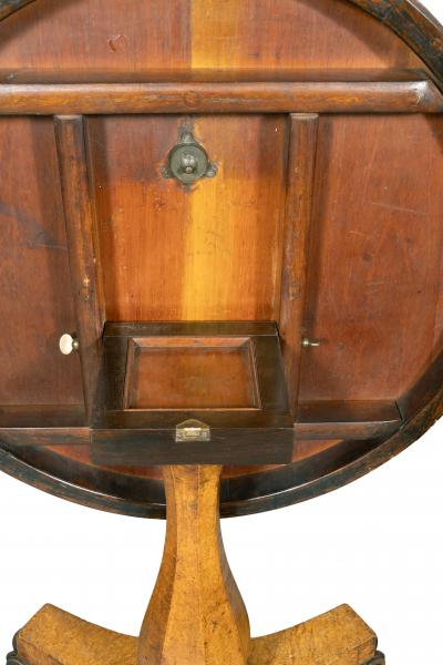 William IV Burr Elm And Ebony Center Table