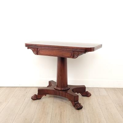 William IV English Mahogany Pedestal Table circa 1830