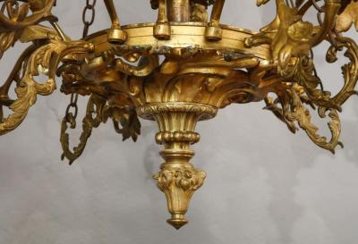 William IV Gilt Bronze Chandelier