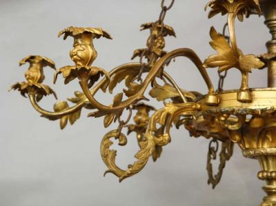 William IV Gilt Bronze Chandelier