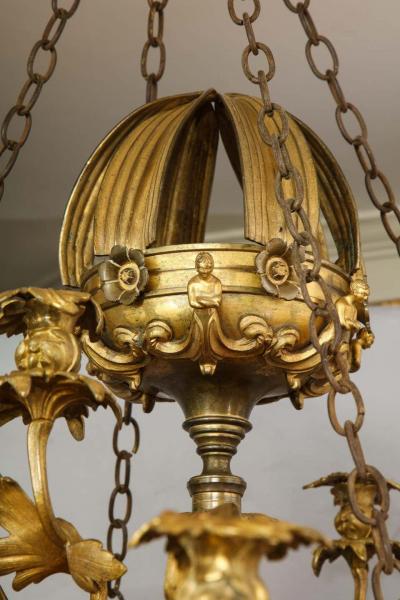 William IV Gilt Bronze Chandelier