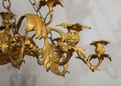 William IV Gilt Bronze Chandelier