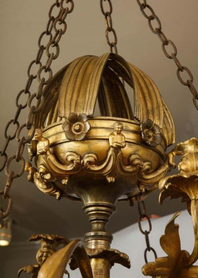 William IV Gilt Bronze Chandelier