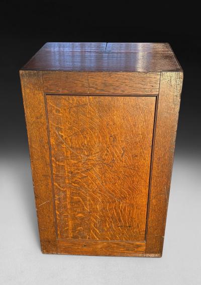William IV Oak Folding Campaign Bookcase
