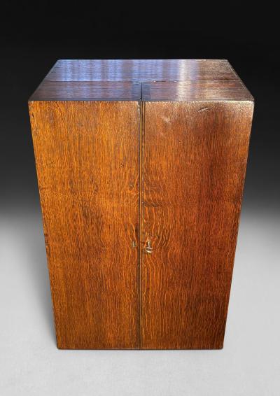 William IV Oak Folding Campaign Bookcase