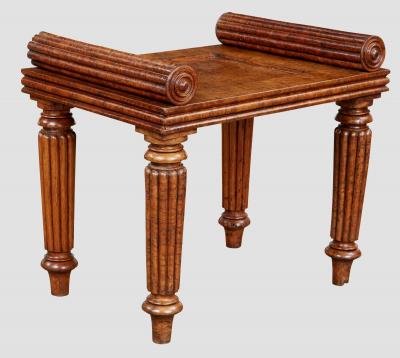 William IV Pollard Oak Hall Bench