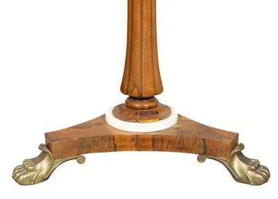 William IV Rosewood And Marble Games Table