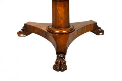 William IV Rosewood Game Top Candle Stand