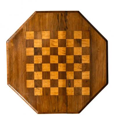 William IV Rosewood Game Top Candle Stand