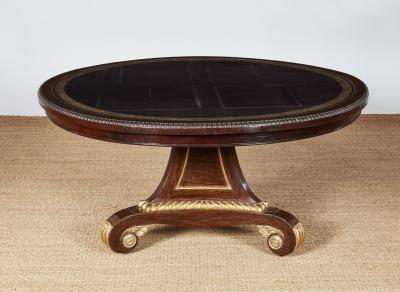 William IV Rosewood and Gilt Center Table