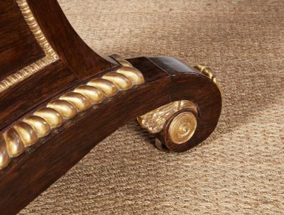 William IV Rosewood and Gilt Center Table