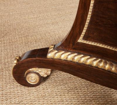William IV Rosewood and Gilt Center Table