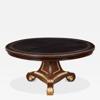 William IV Rosewood and Gilt Center Table