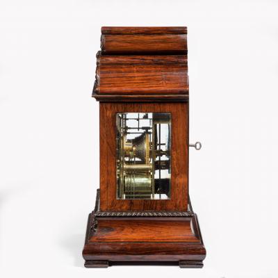 William IV rosewood bracket clock