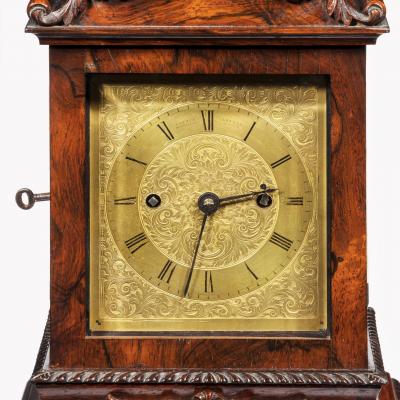 William IV rosewood bracket clock