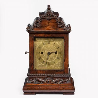 William IV rosewood bracket clock