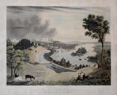 William James Bennett WILLIAM BENNETT CITY OF RICHMOND VIRGINIA FROM THE HILL ABOVE THE WATERWORKS