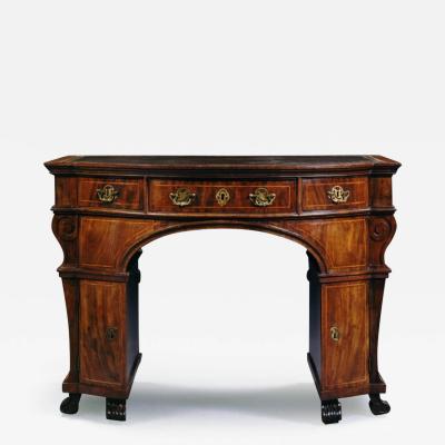 William Kent 8013 THE NOSELEY HALL LIBRARY TABLES A RARE PAIR OF BACK TO BACK MAHOGANY