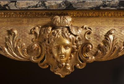 William Kent Important George II Period Giltwood Console Sidetable of Immense Proportions