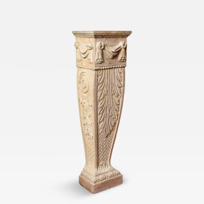 William Kent William Kent Period Carved Pine Pedestal