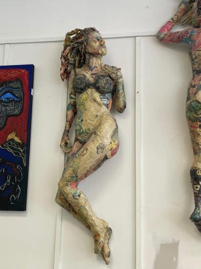 William Kurtz Will Kurtz Reflections of Chalkley Papier Mache Wall Sculptures 2013