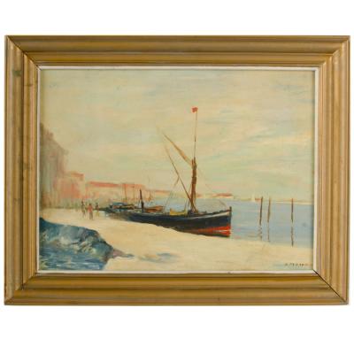William Lewis Fraser William Fraser British 1856 1921 Harbor Scene