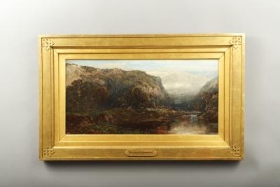 William Louis Sonntag Sr Landscape View of Mountains and Inlet