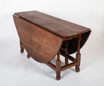 William Mary Period Walnut Gate Leg Table