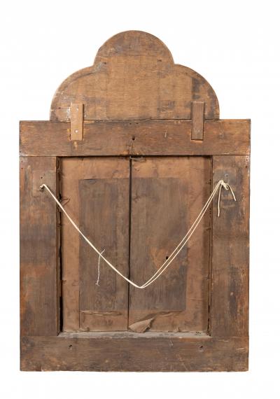 William Mary Walnut And Marquetry Mirror