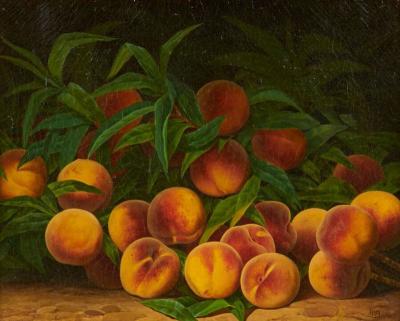 William Mason Brown STILL LIFE WITH PEACHES