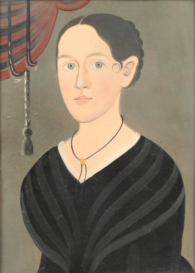 William Matthew Prior PORTRAIT OF A YOUNG WOOMAN IN A BLACK DRESS