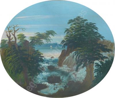 William Matthew Prior Rare Antique Landscape Signed Dated by William Matthew Prior