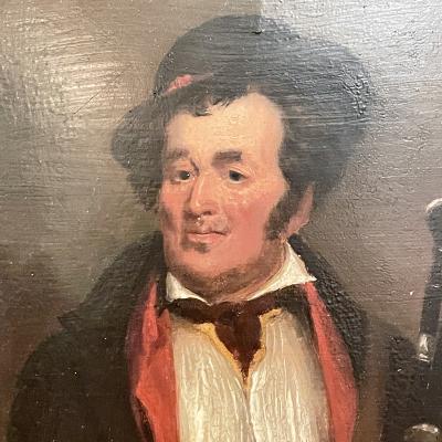 William Mulready 3225 Irish Piper signed by William Mulready 1786 1863 