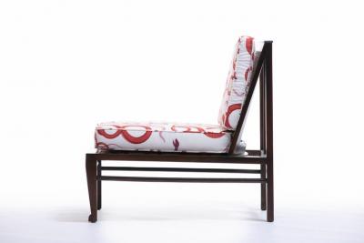 William Pahlmann WILLIAM PAHLMANN THEBES CHAIRS WITH SNAKE FABRIC CIRCA 1964
