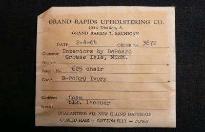 William Pahlmann WILLIAM PAHLMANN THEBES CHAIRS WITH SNAKE FABRIC CIRCA 1964