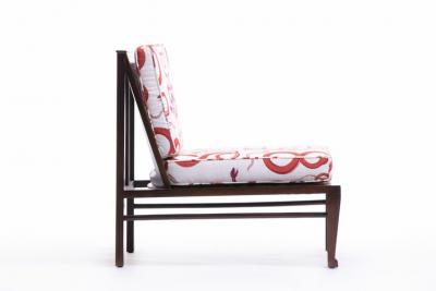 William Pahlmann WILLIAM PAHLMANN THEBES CHAIRS WITH SNAKE FABRIC CIRCA 1964