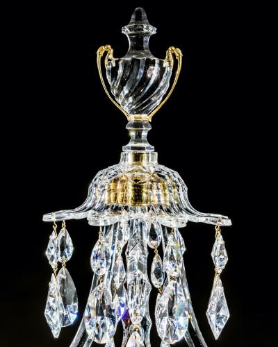 William Parker AN EXCEPTIONAL PAIR OF GEORGE III WEDGWOOD JASPER WARE FIVE LIGHT CANDELABRA