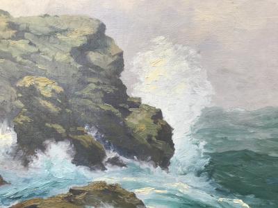 William Reuben Clark Wood Crashing Surf 