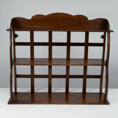 William Richard Lethaby W R Lethaby A Cotswold School Arts Crafts Walnut Waterfall Wall Shelf
