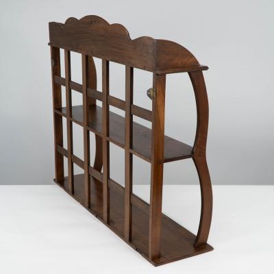 William Richard Lethaby W R Lethaby A Cotswold School Arts Crafts Walnut Waterfall Wall Shelf