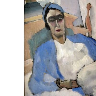 William Ross Shattuck Figural Expressionist Painting by Ross Shattuck