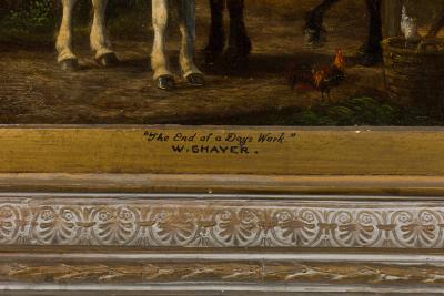 William Shayer Sr William Shayer Oil Of Stable Scene