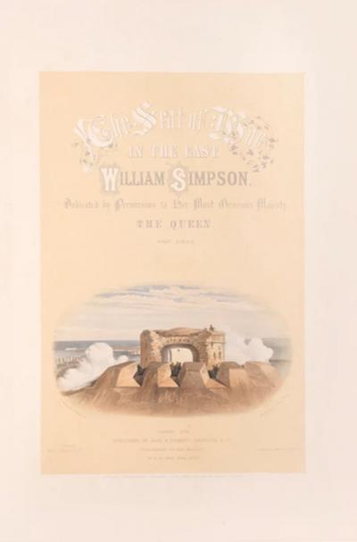 William Simpson The Seat of the War in the East by William Simpson