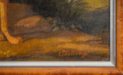 William Skilling Greyhound Paintings by William Skilling 1862 1964 a Pair