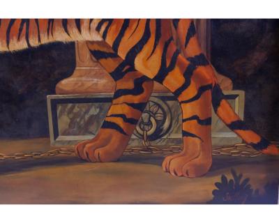William Skilling William Skilling American British 1862 1964 Tiger Oil on Canvas Painting