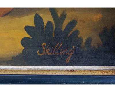 William Skilling William Skilling American British 1862 1964 Tiger Oil on Canvas Painting