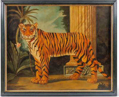 William Skilling William Skilling American British 1862 1964 Tiger Oil on Canvas Painting